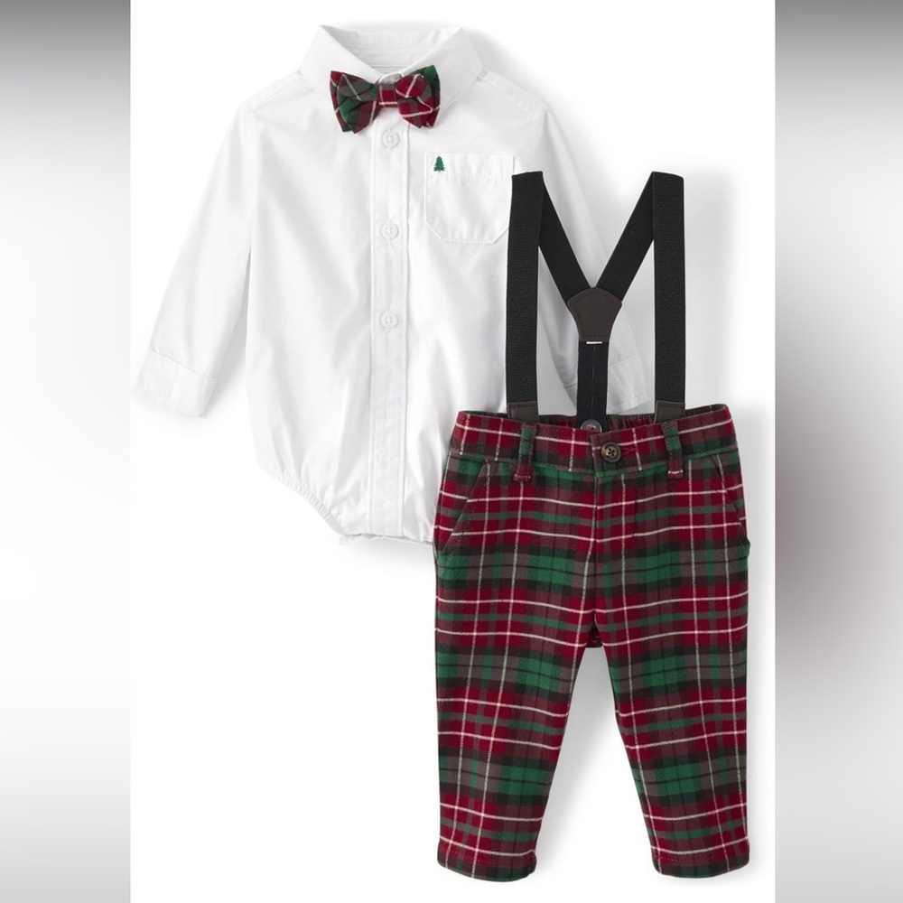3-6M Baby Boy Holiday Outfit